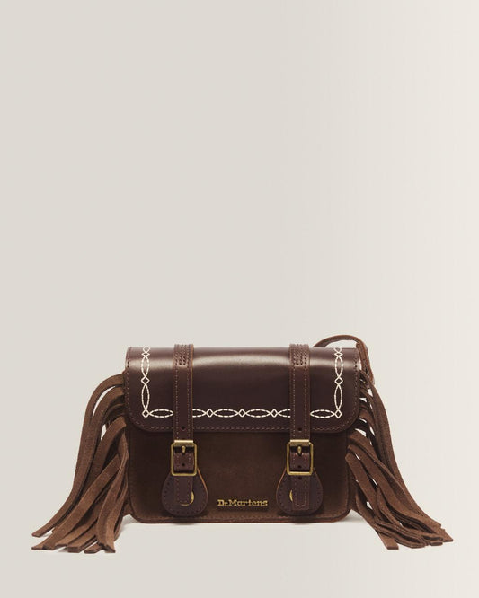 7 Inch Desert Rodeo Leather & Suede Satchel - Default