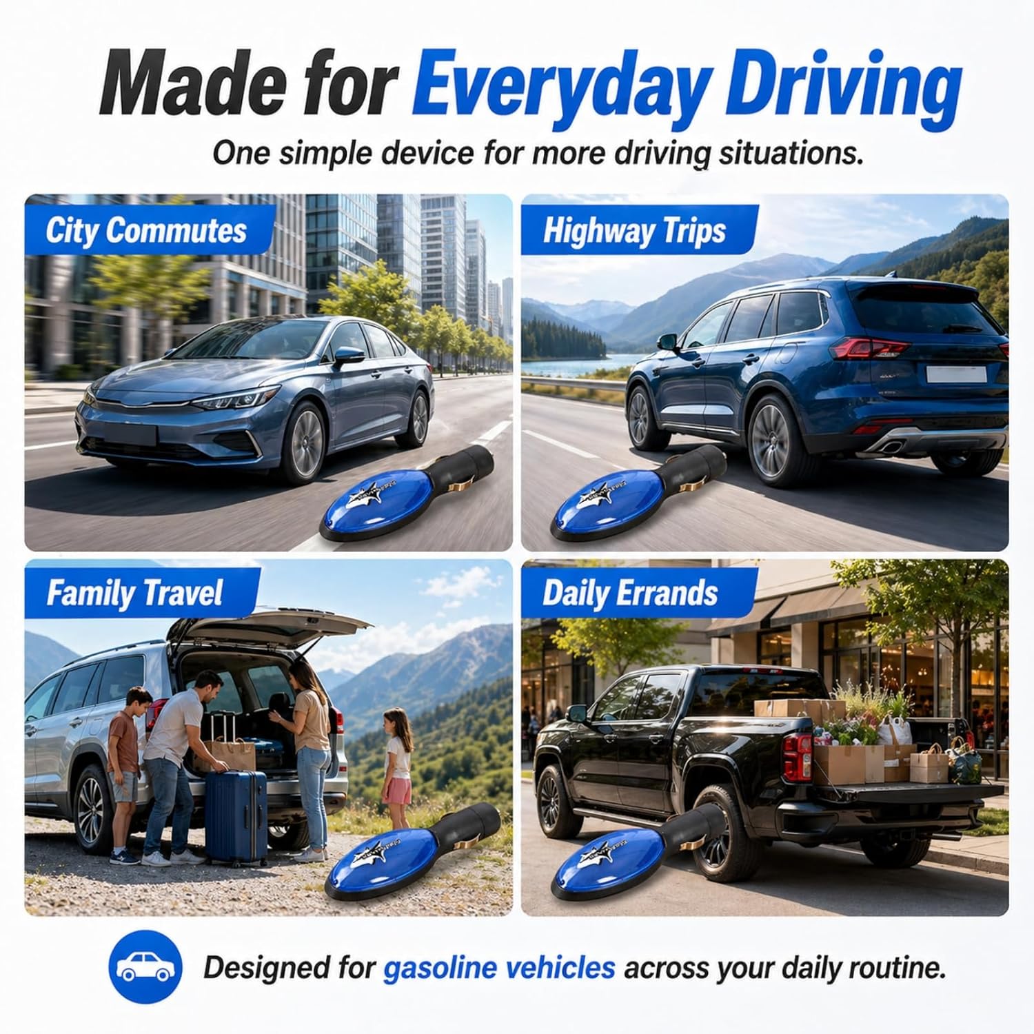 🚗 2026 New Upgrade FuelShark Fuel Sync Device – Automotive Gas Saver for Cars & Trucks, Spill Saver