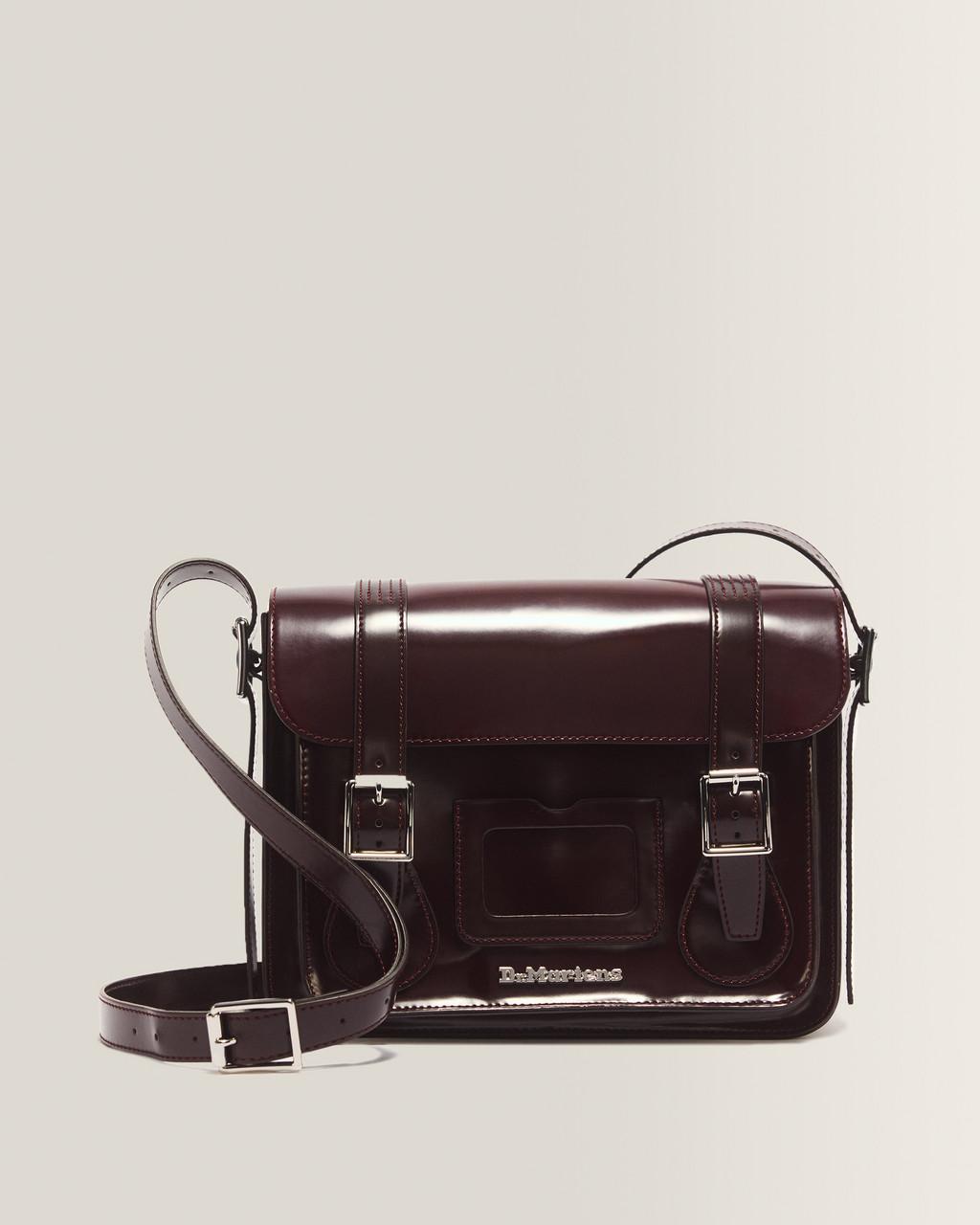 11 Inch Vegan Messenger Bag - Cherry Red — Oxford Rub Off