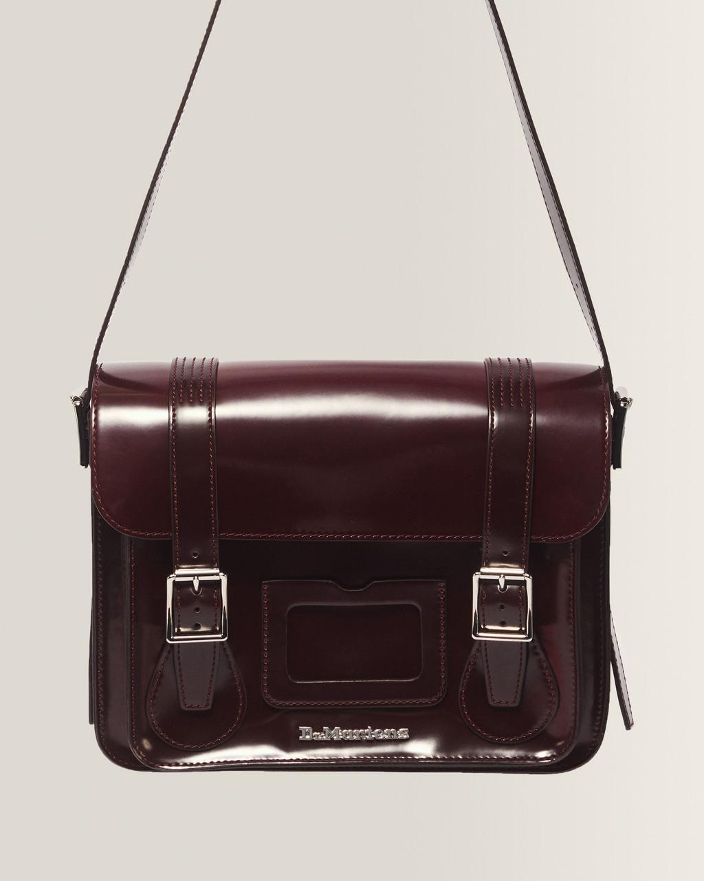 11 Inch Vegan Messenger Bag - Cherry Red — Oxford Rub Off - image 4