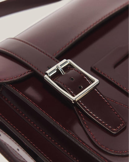 11 Inch Vegan Messenger Bag - Cherry Red — Oxford Rub Off - image 5