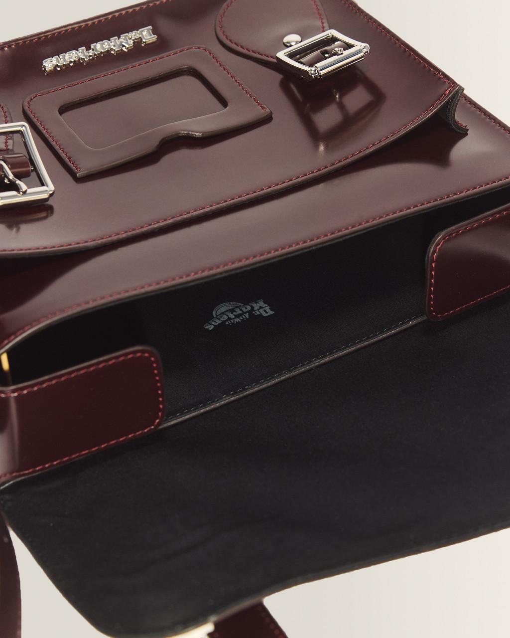 11 Inch Vegan Messenger Bag - Cherry Red — Oxford Rub Off - image 6