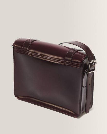 11 Inch Vegan Messenger Bag - Cherry Red — Oxford Rub Off - image 7