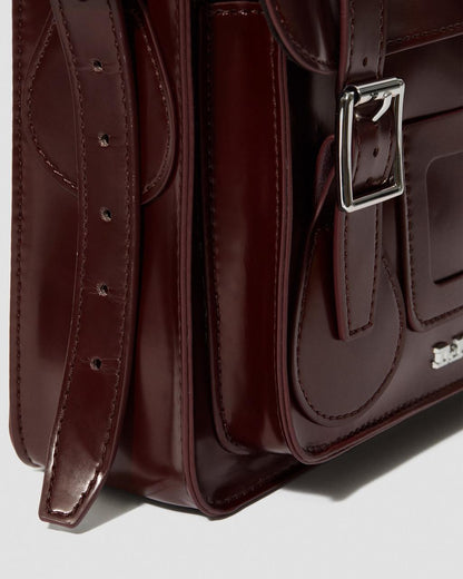 11 Inch Vegan Messenger Bag - Cherry Red — Oxford Rub Off - image 9