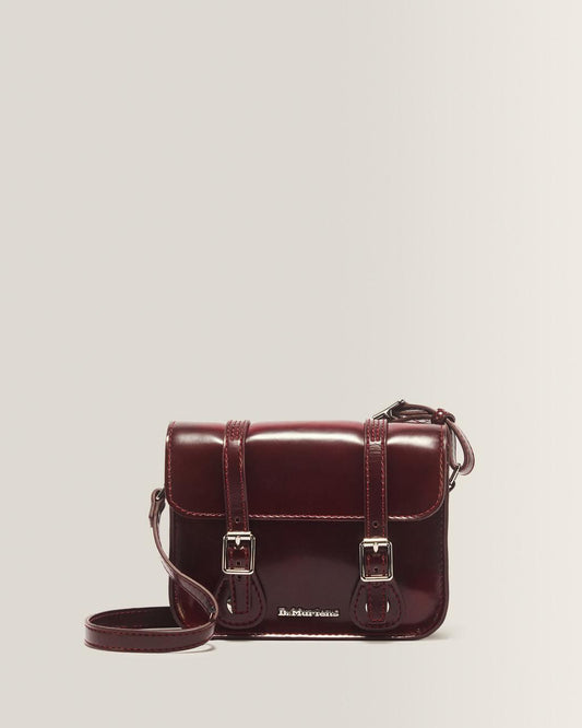 7 Inch Vegan Crossbody Bag - Cherry Red — Oxford Rub Off