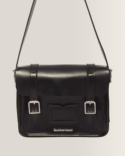 11 inch Leather Messenger Bag - Black — Kiev & Smooth - image 4