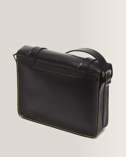 11 inch Leather Messenger Bag - Black — Kiev & Smooth - image 7