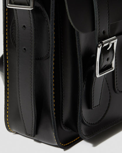 11 inch Leather Messenger Bag - Black — Kiev & Smooth - image 9