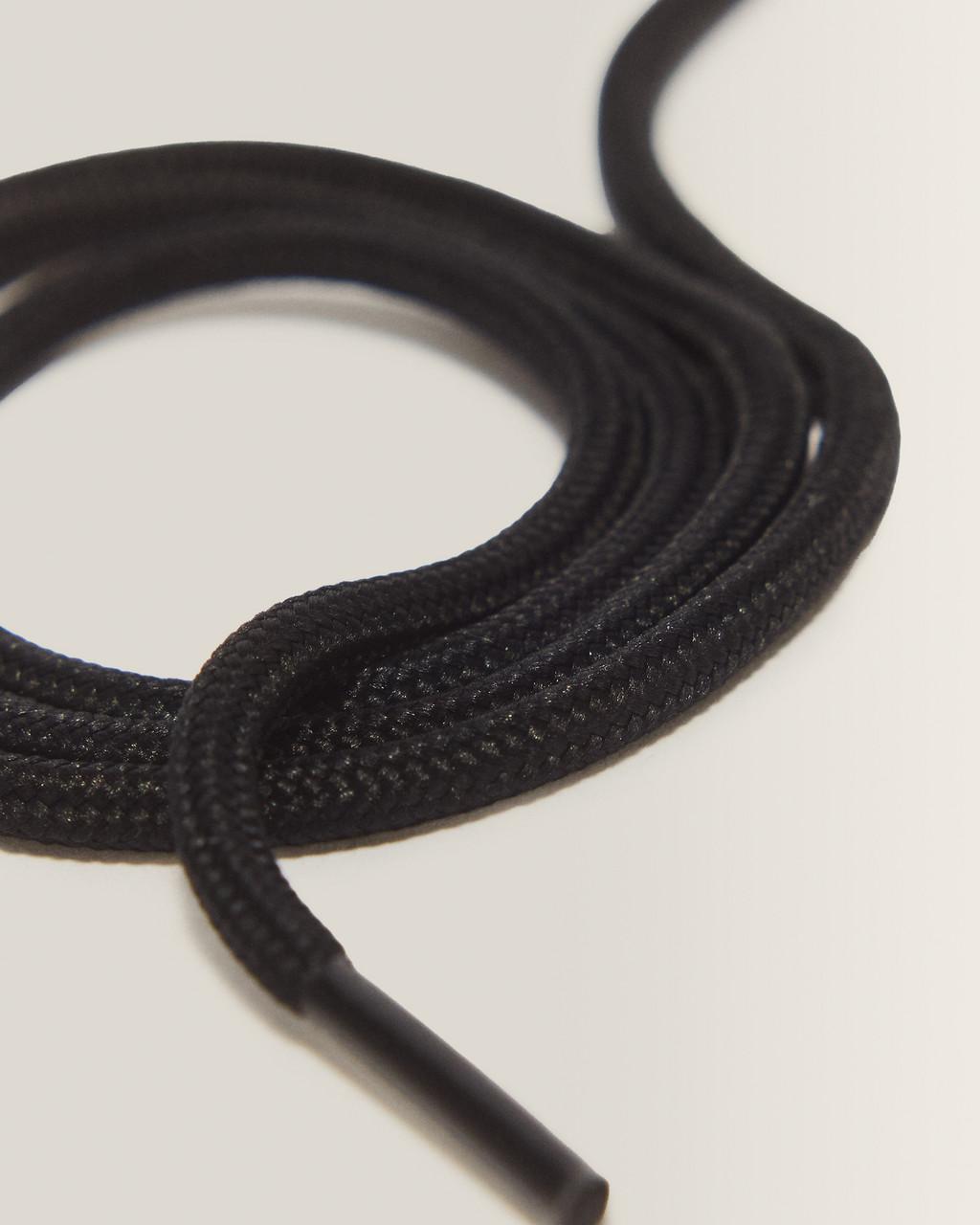 47 Inch Round Shoe Laces (6-7 Eye) - Black — Polyester - image 3