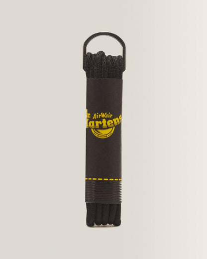 55 Inch Round Shoe Laces (8-10 Eye) - Black — Polyester