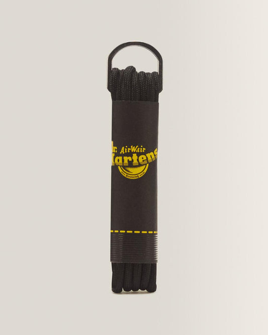 55 Inch Round Shoe Laces (8-10 Eye) - Black — Polyester