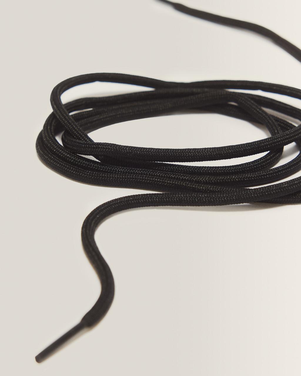 55 Inch Round Shoe Laces (8-10 Eye) - Black — Polyester - image 3