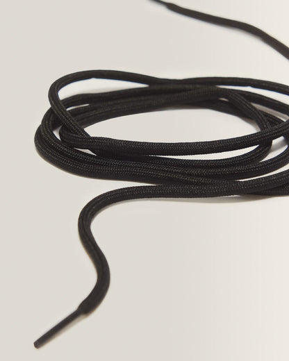 55 Inch Round Shoe Laces (8-10 Eye) - Black — Polyester - image 3