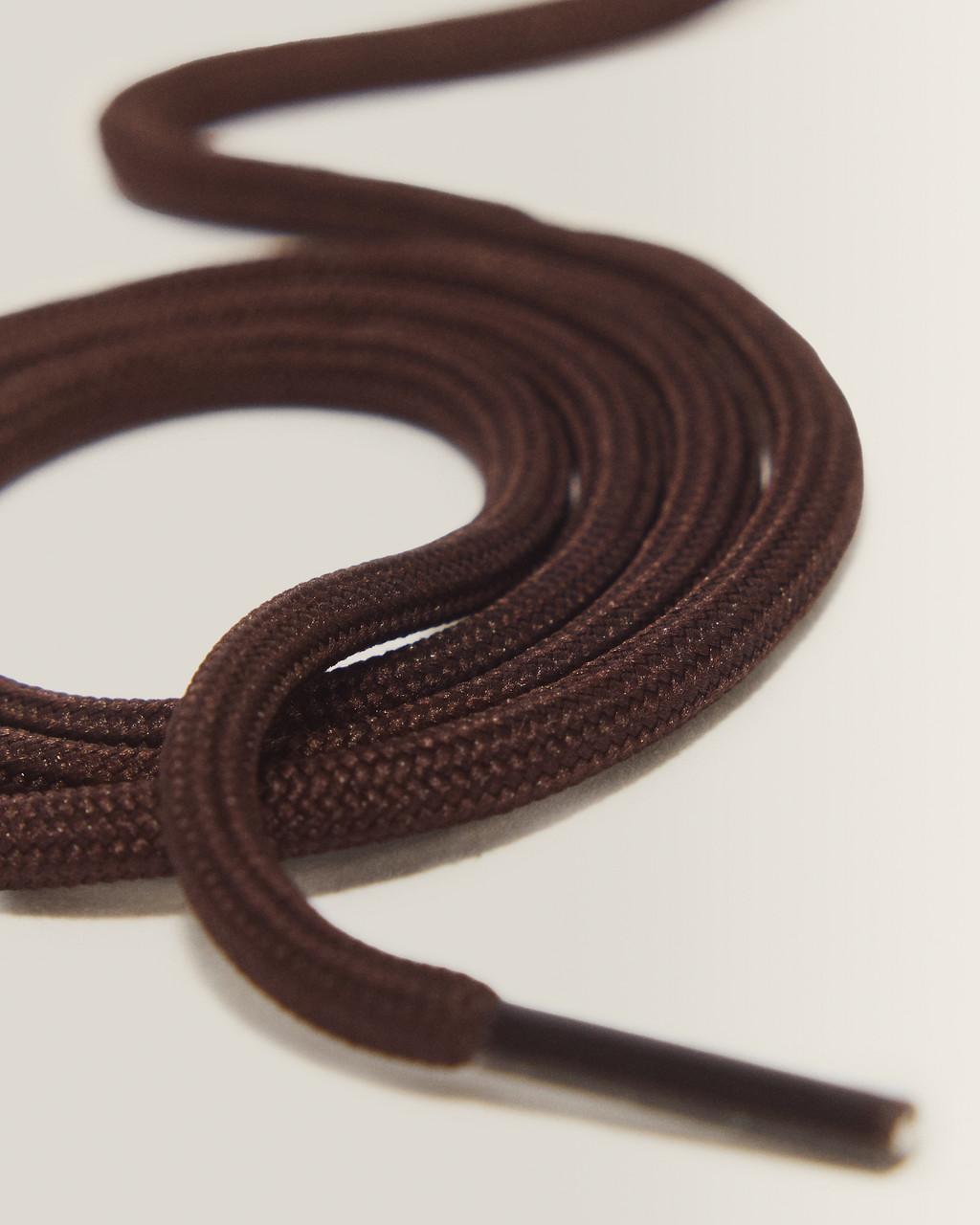 55 Inch Round Shoe Laces (8-10 Eye) - Brown — Polyester - image 3