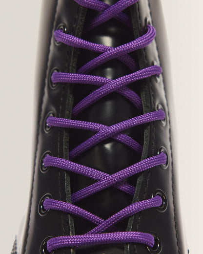 55 Inch Round Shoe Laces (8-10 Eye) - Purple — Polyester - image 2