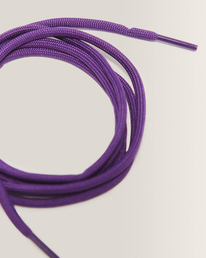 55 Inch Round Shoe Laces (8-10 Eye) - Purple — Polyester - image 3