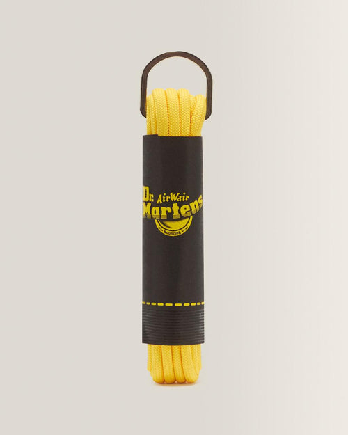 55 Inch Round Shoe Laces (8-10 Eye) - Yellow — Polyester