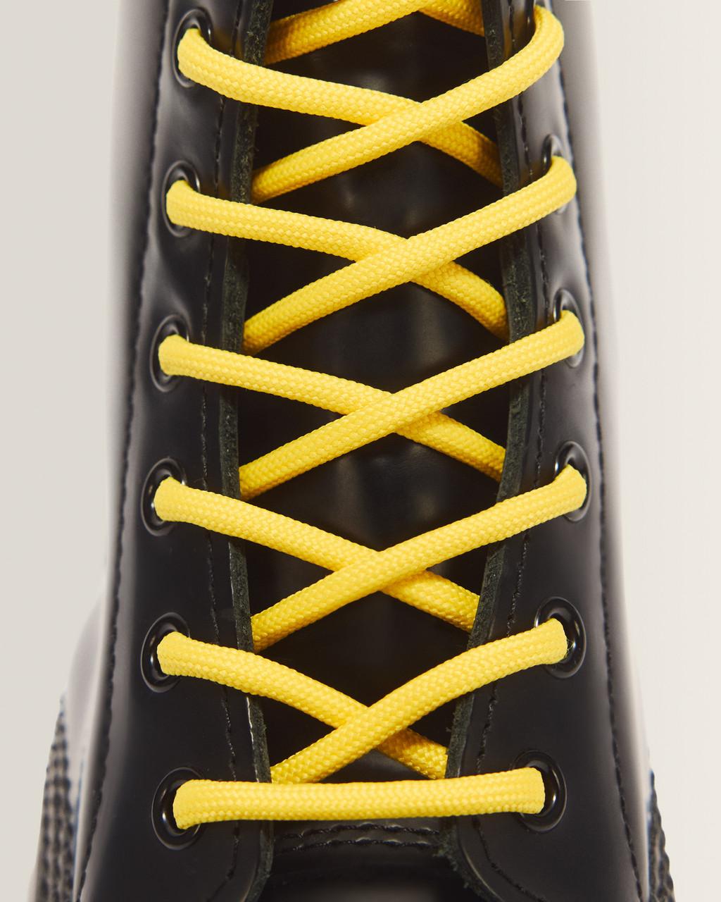 55 Inch Round Shoe Laces (8-10 Eye) - Yellow — Polyester - image 2