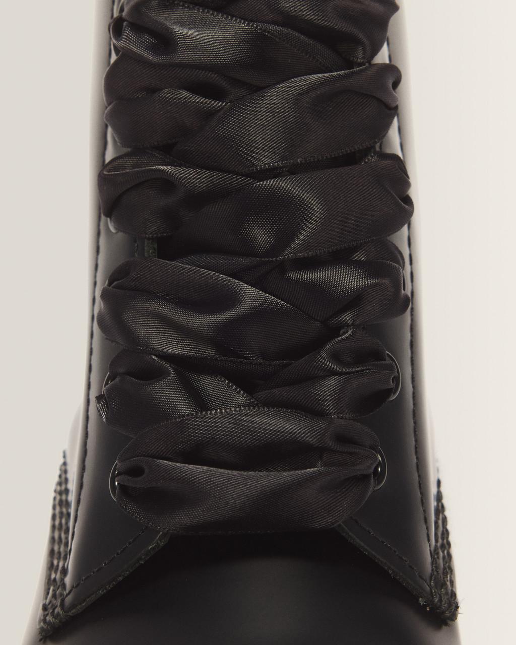 55 inch Ribbon Shoe Laces (8-10 Eye) - Black — Ribbon - image 2