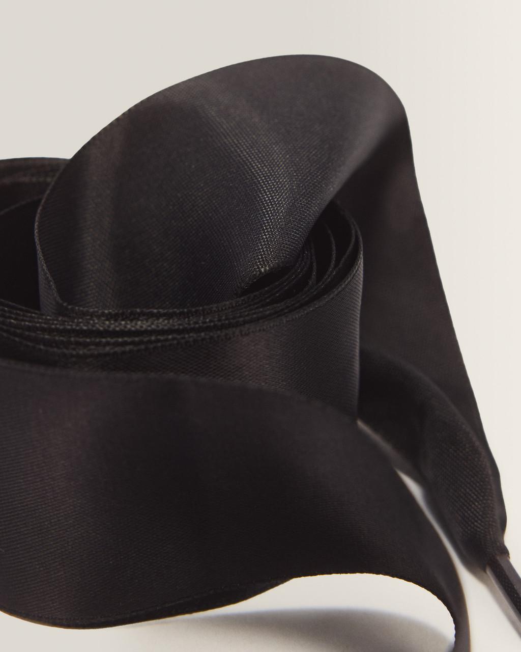 55 inch Ribbon Shoe Laces (8-10 Eye) - Black — Ribbon - image 3