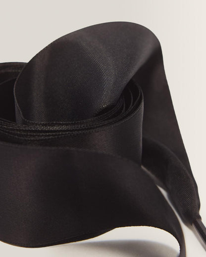 55 inch Ribbon Shoe Laces (8-10 Eye) - Black — Ribbon - image 3