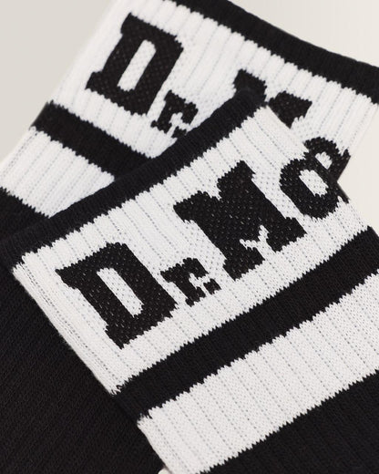 Athletic Logo Organic Cotton Blend Socks - Black+White — Cotton Blend - image 4