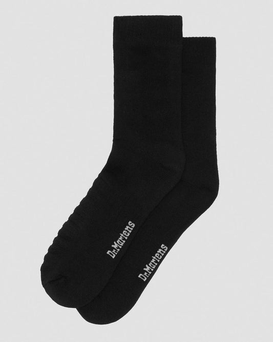 Double Doc Cotton Blend Socks - Black — Cotton Blend