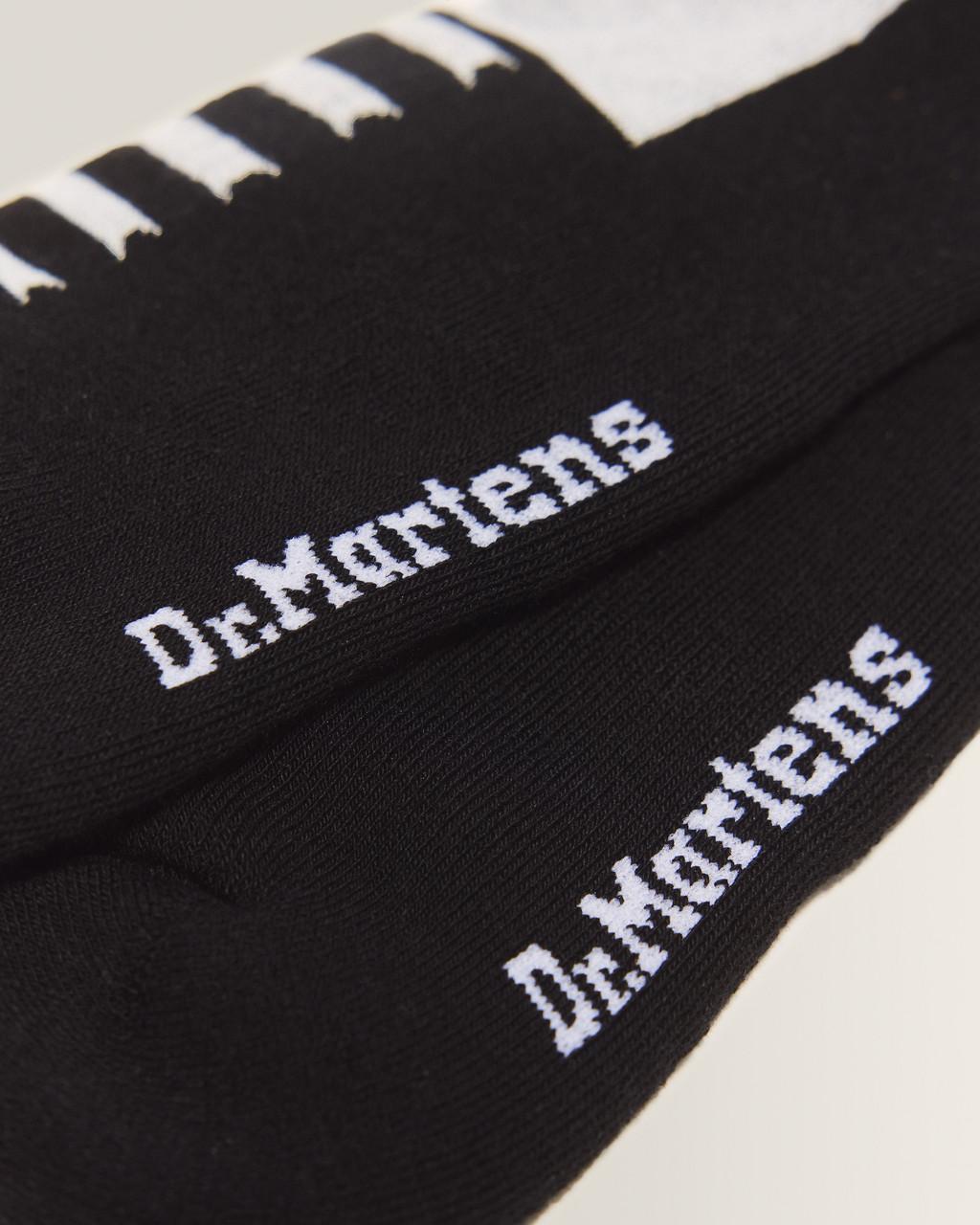 Double Doc Cotton Blend Socks - Black+White — Cotton Blend - image 3