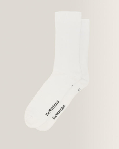 Double Doc Cotton Blend Socks - White — Cotton Blend