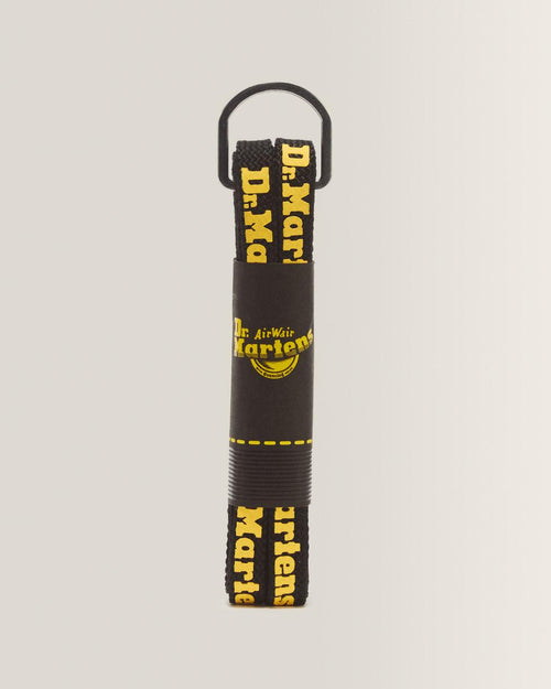 55 Inch Flat Shoe Laces (8-10 Eye) - Black+Yellow — Tetoron