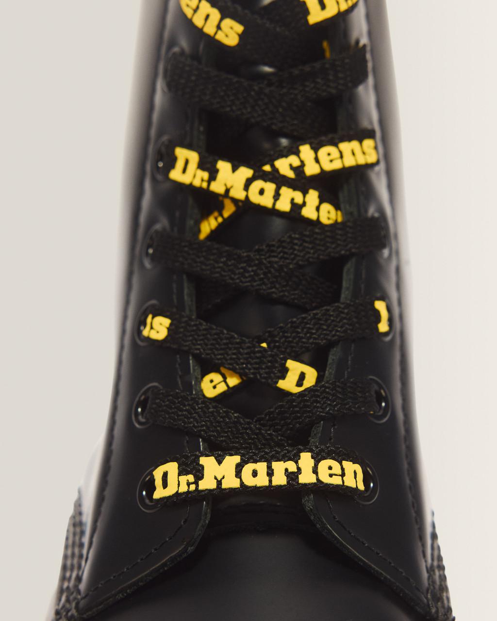 55 Inch Flat Shoe Laces (8-10 Eye) - Black+Yellow — Tetoron - image 2
