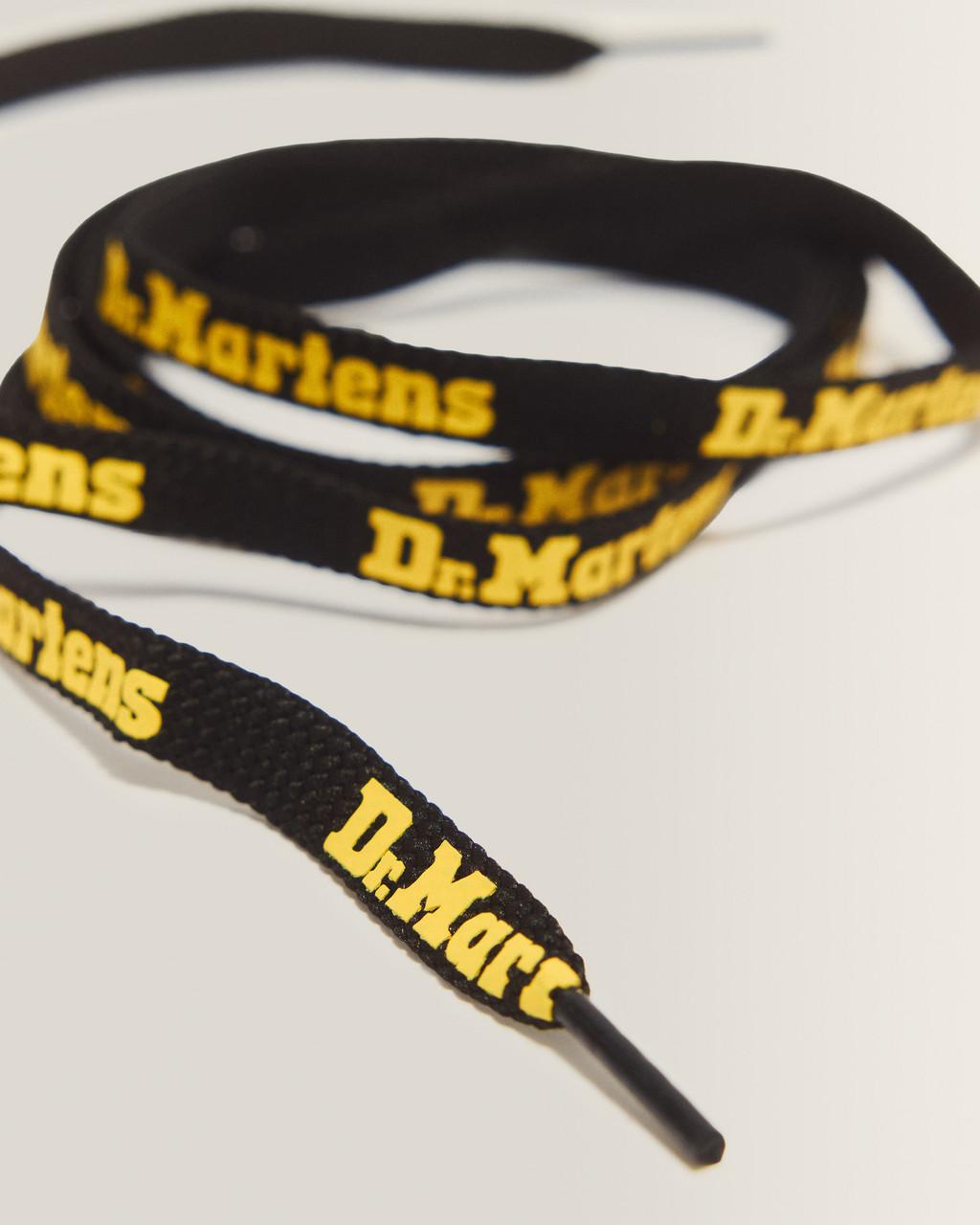 55 Inch Flat Shoe Laces (8-10 Eye) - Black+Yellow — Tetoron - image 3