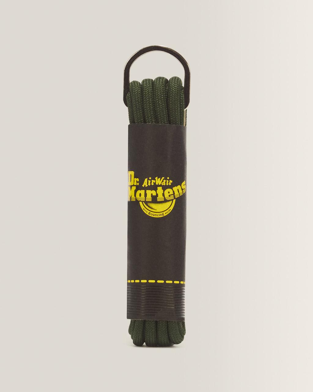 55 Inch Round Shoe Laces (8-10 Eye) - Dark Green — Polyester
