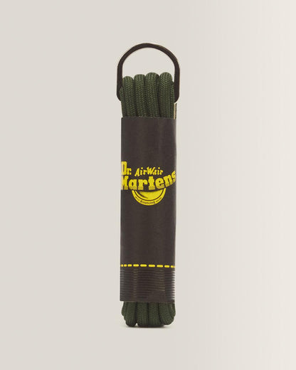 55 Inch Round Shoe Laces (8-10 Eye) - Dark Green — Polyester