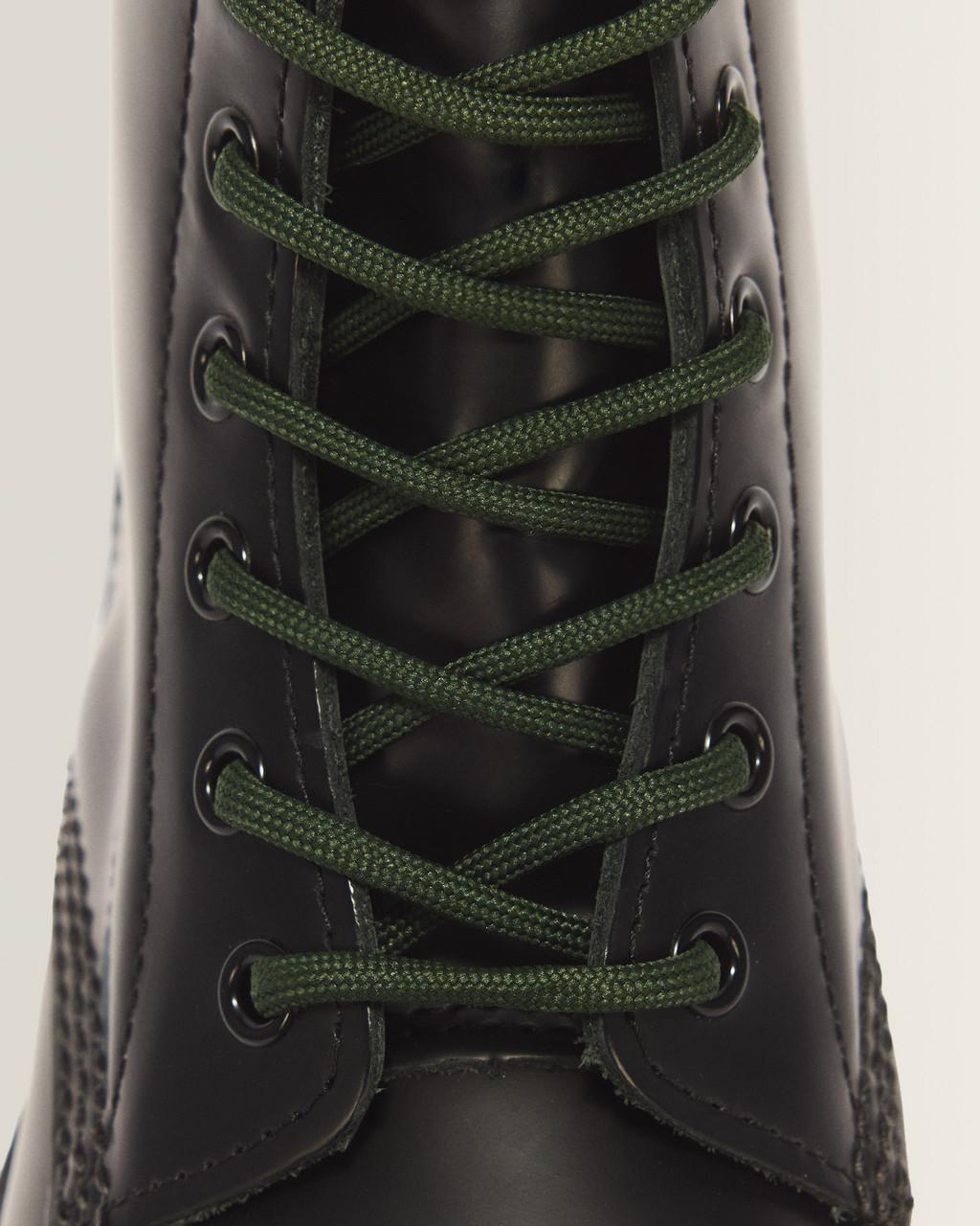 55 Inch Round Shoe Laces (8-10 Eye) - Dark Green — Polyester - image 2