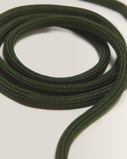 55 Inch Round Shoe Laces (8-10 Eye) - Dark Green — Polyester - image 3