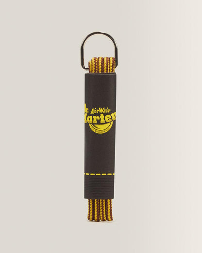 26 Inch Round Shoe Laces (3-Eye) - Brown+Yellow — Cotton