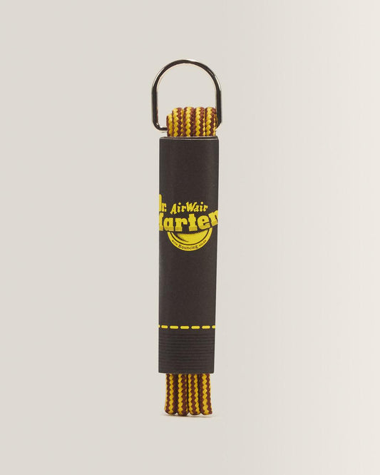 26 Inch Round Shoe Laces (3-Eye) - Brown+Yellow — Cotton