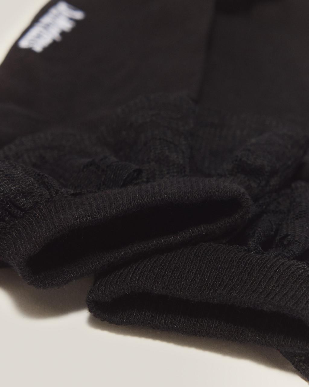 Frill Organic Cotton Socks - Black — Organic Cotton Blend - image 4