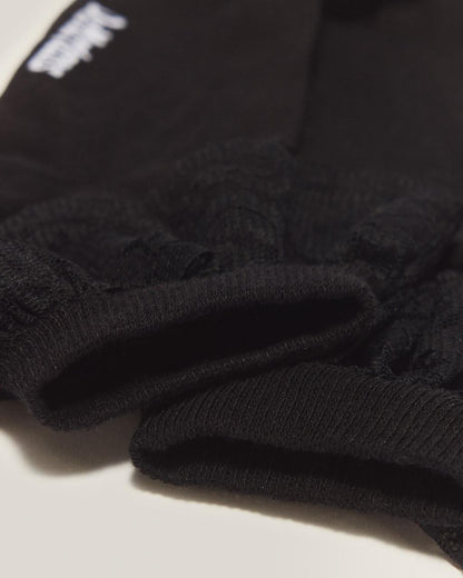 Frill Organic Cotton Socks - Black — Organic Cotton Blend - image 4