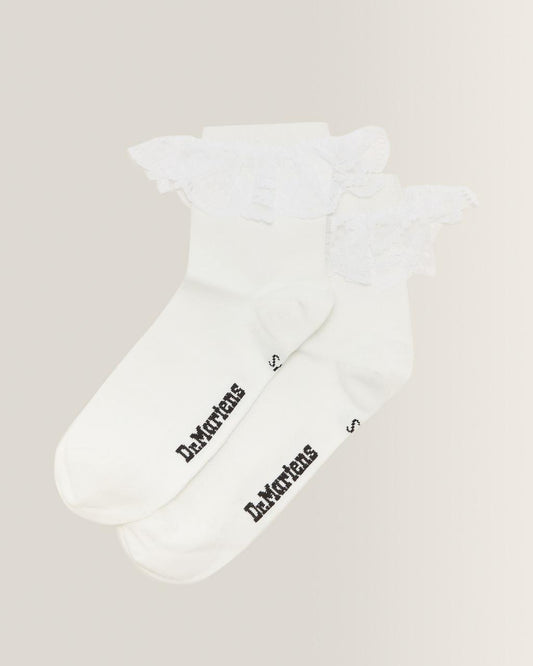 Frill Organic Cotton Socks - White — Organic Cotton Blend