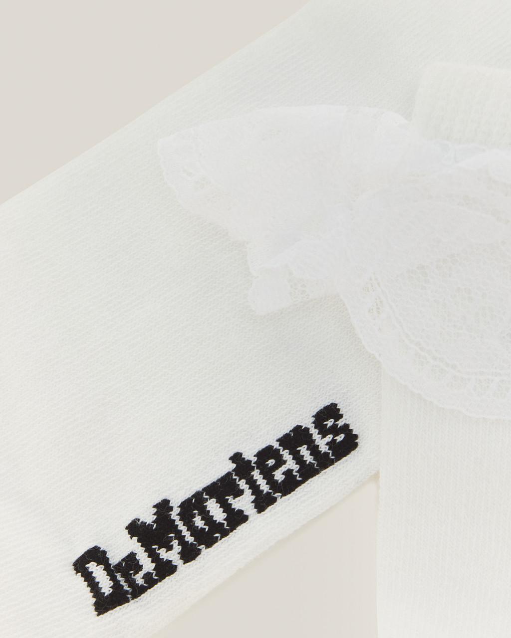 Frill Organic Cotton Socks - White — Organic Cotton Blend - image 4