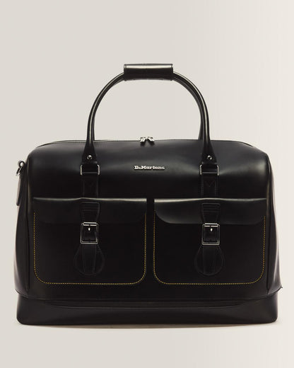 Smooth Leather Weekender Bag - Black — Kiev & Smooth