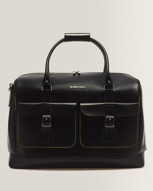Smooth Leather Weekender Bag - Black — Kiev & Smooth