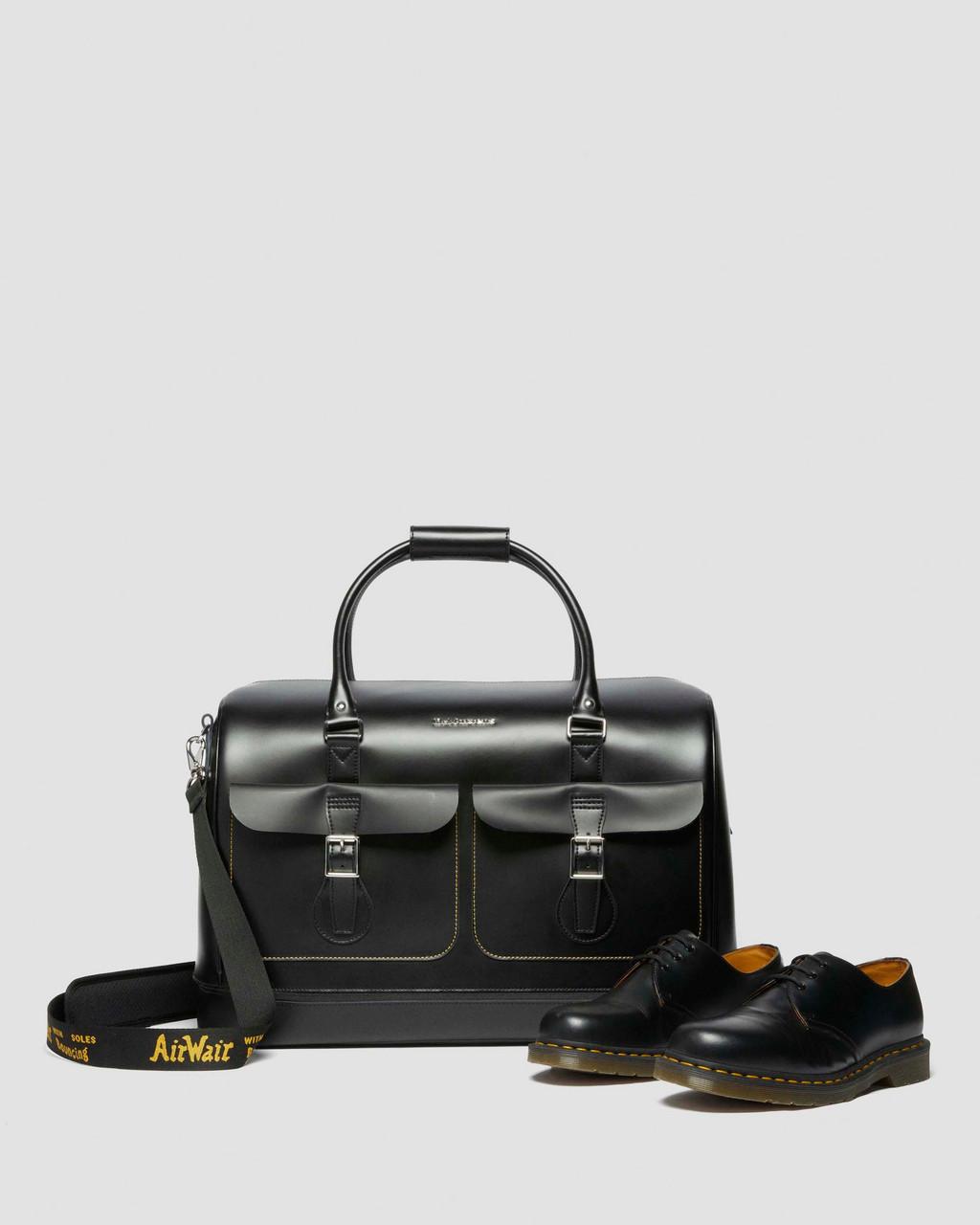 Smooth Leather Weekender Bag - Black — Kiev & Smooth - image 10
