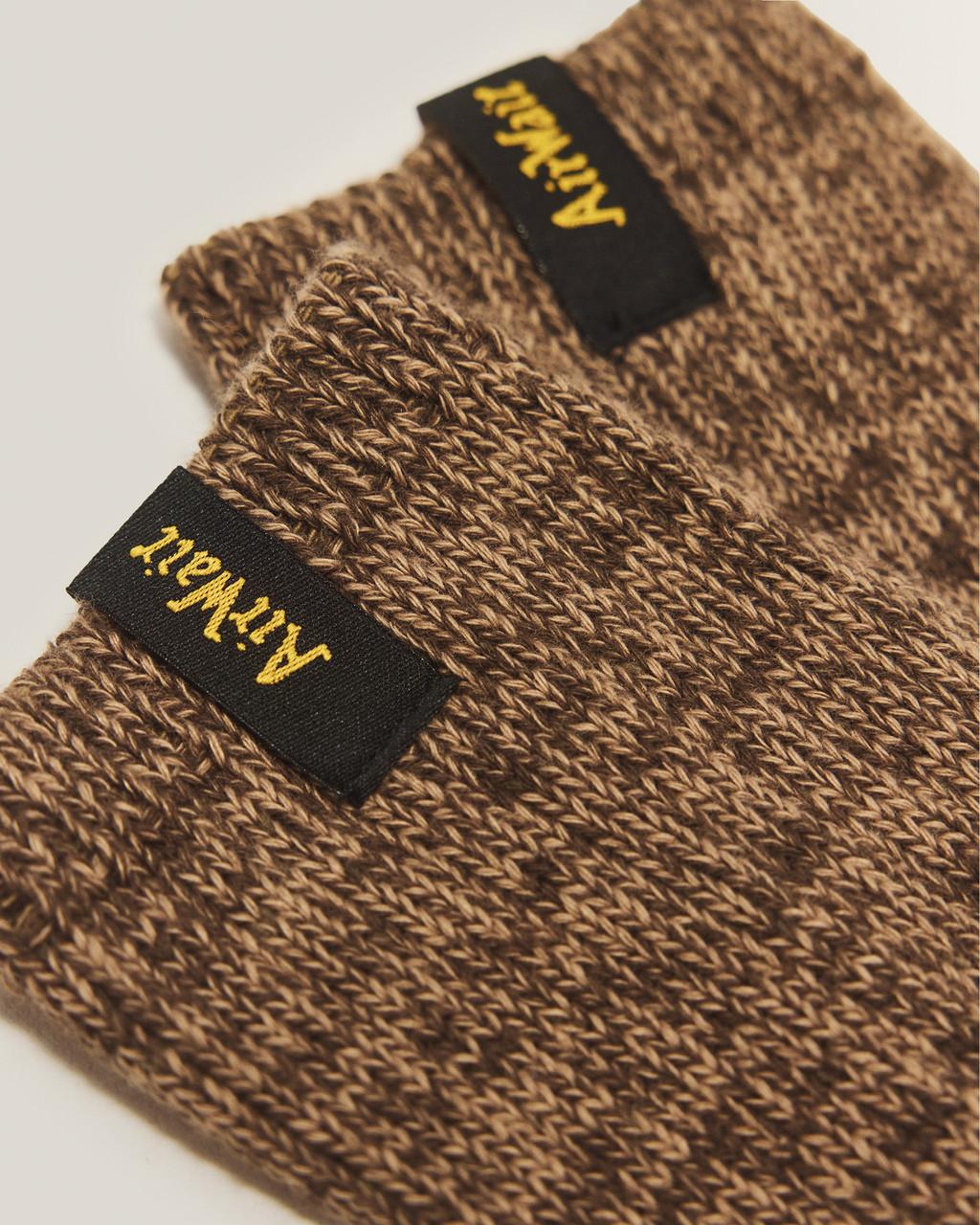 WARMWAIR ORGANIC COTTON BLEND SOCKS - DARK BROWN — Organic Cotton Blend - image 3
