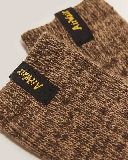 WARMWAIR ORGANIC COTTON BLEND SOCKS - DARK BROWN — Organic Cotton Blend - image 3