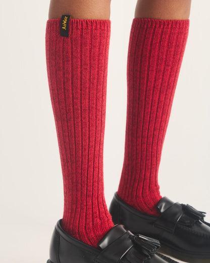 WARMWAIR ORGANIC COTTON BLEND SOCKS - VIBRANT RED — Organic Cotton Blend - image 2