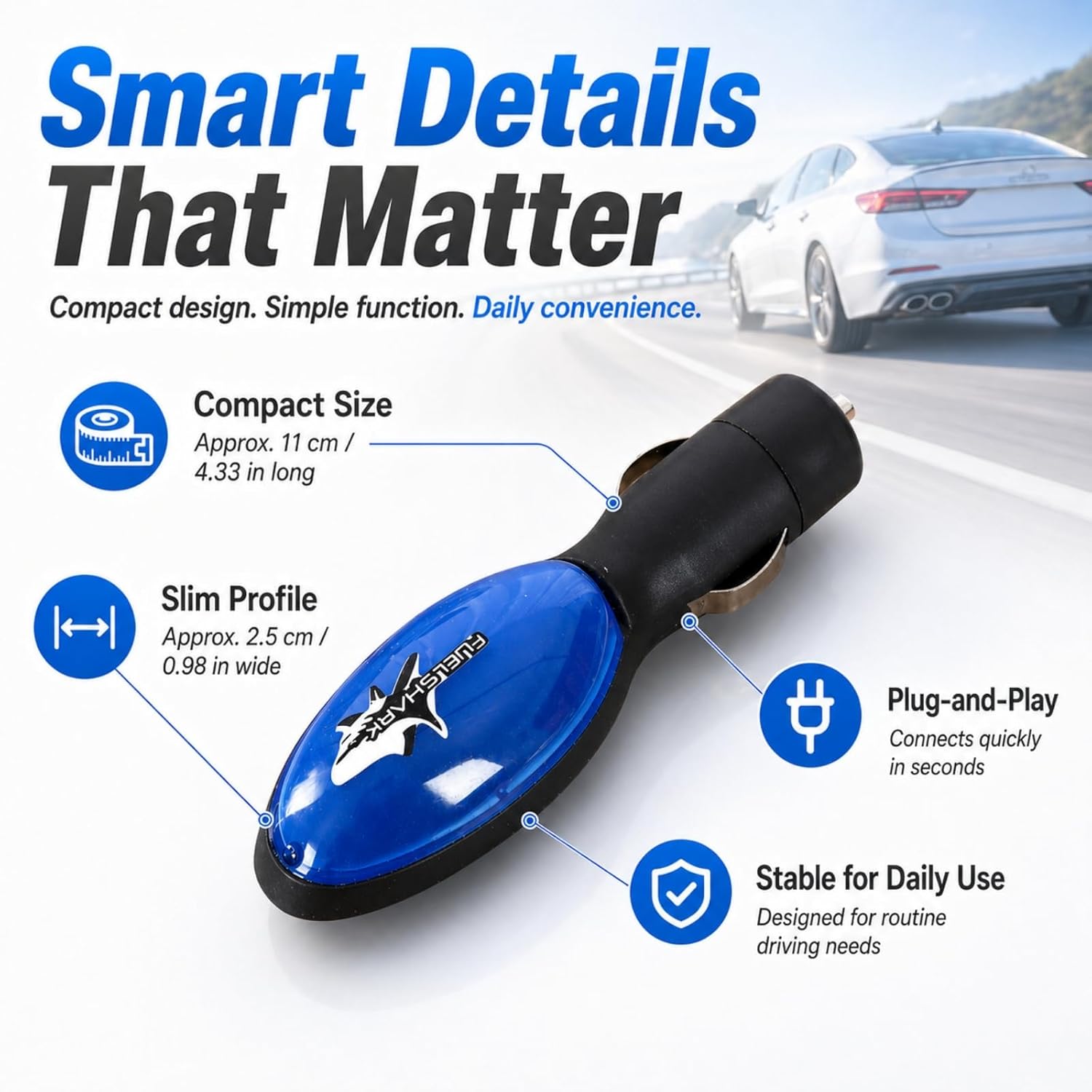 🚗 2026 New Upgrade FuelShark Fuel Sync Device – Automotive Gas Saver for Cars & Trucks, Spill Saver