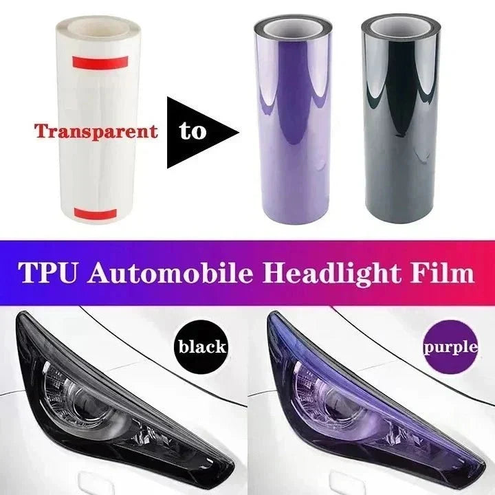 Automotive Headlight Tint Film – TPU Light Control & Color Change Wrap